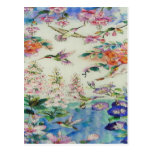 HUMMINGBIRDS and FLOWERS Post Card