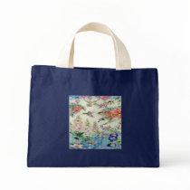 Hummingbirds and flowers stained glass WOW Tote Bags