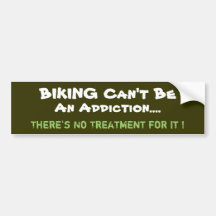 Humorous Biking Bumper Sticker