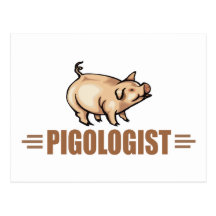 Humorous Pig Lover Postcards