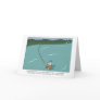 Humorous Spey Casting greeting card