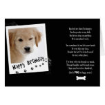Humour de chienchien d'anniversaire carte de vœux