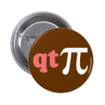 Humour de maths - pièce en t mignonne pi badges
