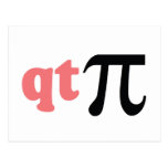 Humour de maths - pièce en t mignonne pi cartes postales
