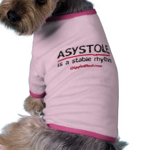 Humour médical d'asystolie manteaux pour toutous