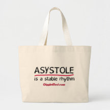 Humour médical d'asystolie sacs de toile