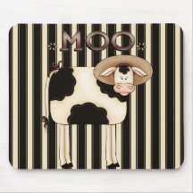 Humour Mousepad de vache à pays Tapis De Souris