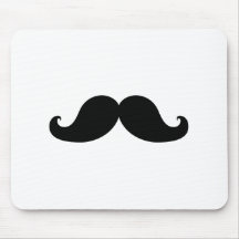 Humour noir drôle de moustache tapis de souris