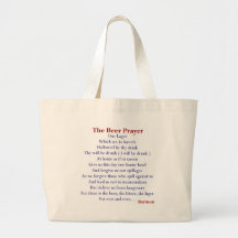 Humourous Beer T-shirts & Gifts, The Beer Prayer! Canvas Bag