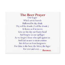 Humourous Beer T-shirts & Gifts, The Beer Prayer!