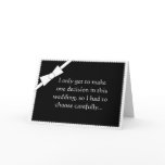 Humourous Best Man Request Card From Groom