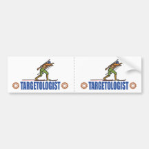 Humourous Biathlon Bumper Stickers