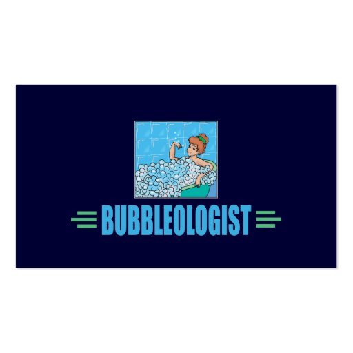 Humourous Bubble Bath Business Card