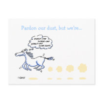 Humourous Business Moving Announcement Postcard