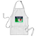 Humourous Christmas Pig with Saying aprons