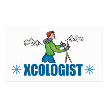 Humourous Cross Country Skiing Guy