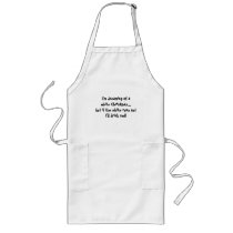 Humourous Dreaming of a white Christmas Apron