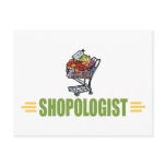 Humourous Grocery Shopping postcards