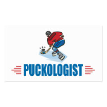 Humourous Ice Hockey Business Card Template