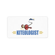 Humourous Kite Flying Address Labels