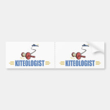 Humourous Kite Flying Bumper Sticker