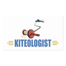 Humourous Kite Flying Business Card Templates