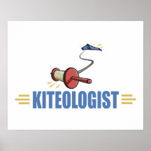 Humourous Kite Flying Poster
