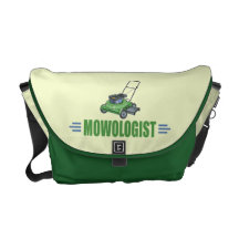 Humourous Lawn Mowing Courier Bags