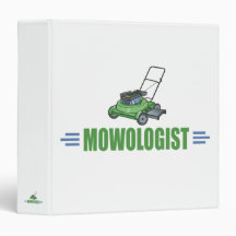 Humourous Lawn Mowing Vinyl Binders