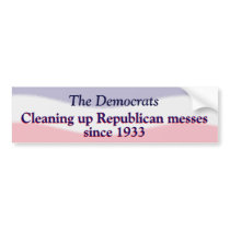 Humourous Pro Democratic Party  Sticker Bumper Stickers