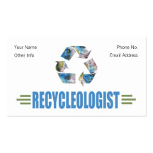 Humourous Recycling Business Cards