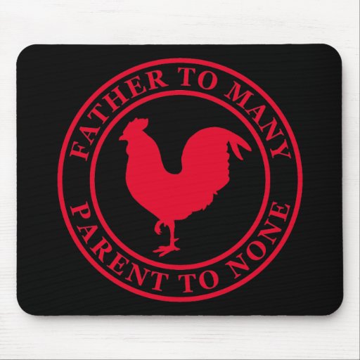 Humourous Rooster Seal Mousepad