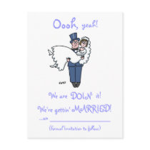 Humourous Save The Date Postcard