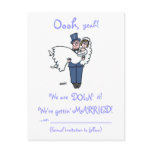 Humourous Save The Date Postcard