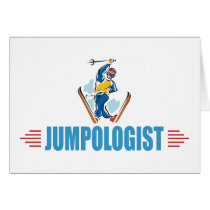 Humourous Snow Ski Jumping