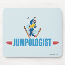 Humourous Snow Ski Jumping