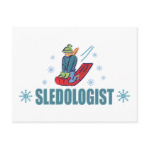 Humourous Snow Sledding