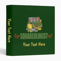 Humourous Square Foot Gardening 3 Ring Binder