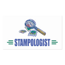 Humourous Stamp Collecting Business Cards