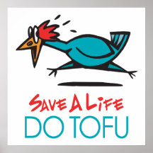 Humourous Tofu Design Posters