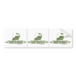 Humourous Trout Fishing bumper stickers