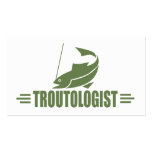 Humourous Trout Fishing business cards