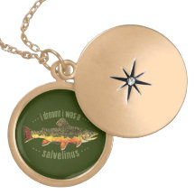 Humourous Trout Fishing Custom Necklace