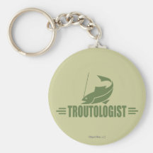 Humourous Trout Fishing Key Chain