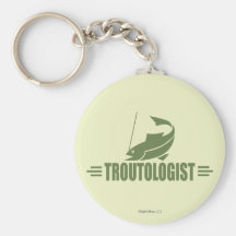Humourous Trout Fishing Key Chains