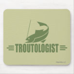 Humourous Trout Fishing Mousepad