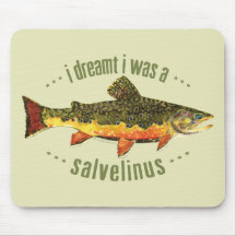 Humourous Trout Fishing Mousepads