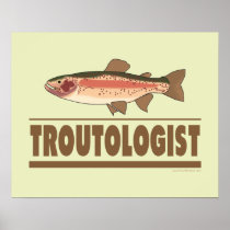 Humourous Trout Print