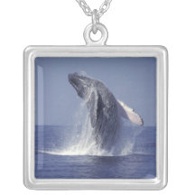 Humpback whale breaching (Megaptera Custom Necklace