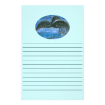 Humpback whale tail stationery paper